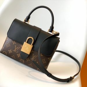 LV Locky BB Monogram Canvas Black For Women, Women’s Handbags, Shoulder And Crossbody Bags 7.9in/20cm LV M44141