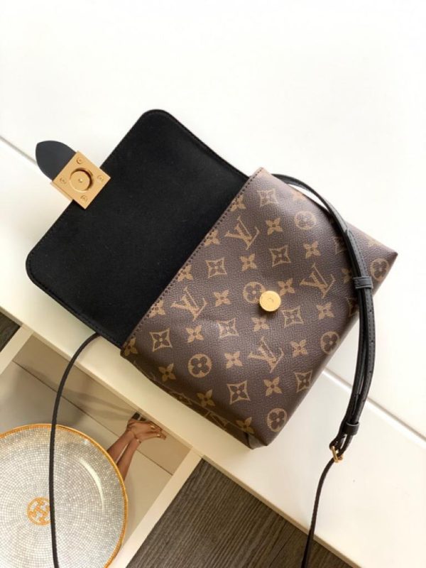 LV Locky BB Monogram Canvas Black For Women, Women’s Handbags, Shoulder And Crossbody Bags 7.9in/20cm LV M44141