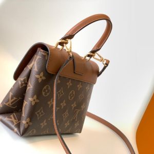 LV Locky BB Monogram Canvas Caramel Brown For Women, Women’s Handbags, Shoulder And Crossbody Bags 7.9in/20cm LV M44654