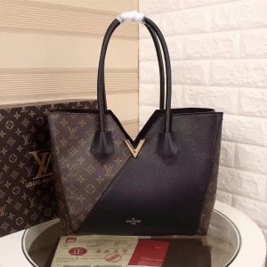 LV Kimono MM Tote Bag Monogram Canvas Black For Women, WoHandbag Shoulder Bags 15.4in/39cm LV M41855