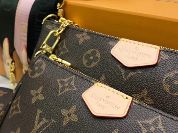 LV Multi Pochette Accessoires Monogram Canvas Khaki For Women, Shoulder And Crossbody Bags 9.4in/24cm LV M44813