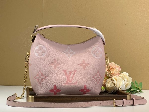 LV Marshmallow Hobo Bag Monogram Empreinte Pink For Women, Shoulder And Crossbody Bags 9.4in/24cm LV M45697