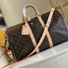 LV Keepall Bandouliere 45 Monogram Canvas For Women, Travel Bags 17.7in/45cm LV M41418