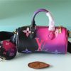 LV Papillon BB Bag Classic Monogram For Women 20cm Midnight Fuchsia LV M59860