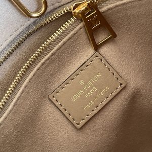 LV OnTheGo PM Tote Bag Monogram Empreinte Beige For Women, Women’s Handbags, Shoulder And Crossbody Bags 9.8in/25cm LV