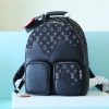 LV Multipocket Backpack Monogram Drip Black By Nigo For Men, Bags 40cm LV M45973