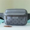 LV Outdoor Bumbag Monogram Canvas Grey For Men, Bags 8.3in/21cm LV