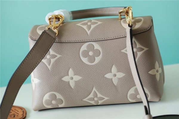 LV Madeleine BB Monogram Empreinte Dove Gray/ Creme Beige For Women, Shoulder and Crossbody Bags 9.4in/24cm LV