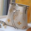 LV NeoNoe BB Bucket Bag Monogram Empreinte Cream/Saffron For Women, Women’s Bags, Shoulder Bags 7.9in/20cm LV M45716