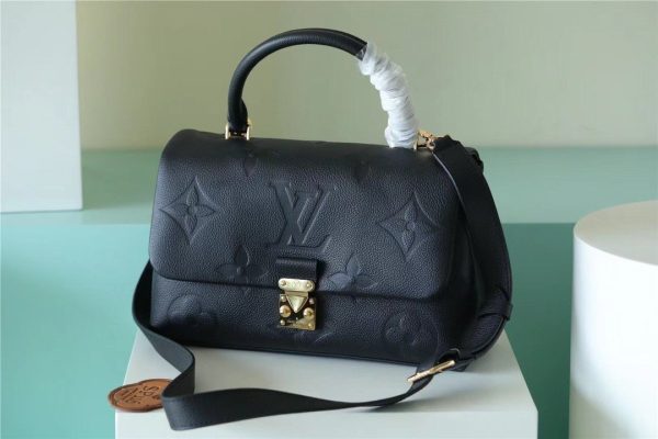 LV Madeleine MM Monogram Empreinte Black For Women, Shoulder and Crossbody Bags 11.8in/30cm LV M45976