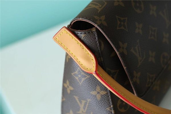 LV Mini Looping Flap Shoulder Bag Monogram For Women 9.4in/24cm Brown LV M51147