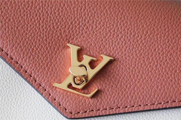 LV Mylockme Chain Pochette Brown / Quartz White For Women, Shoulder and Crossbody Bags 7.5in/19cm LV