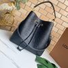 LV NeoNoe MM Bucket Bag Monogram Empreinte Black For Women, Women’s Handbags, Shoulder Bags 10.2in/26cm LV M45256