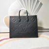 LV Onthego GM Monogram Empreinte Tote Bag Black For Women 41cm LV M44925