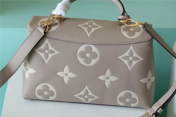 LV Madeleine MM Monogram Empreinte Dove Gray/ Creme Beige For Women, Shoulder and Crossbody Bags 11.8in/30cm LV M46041