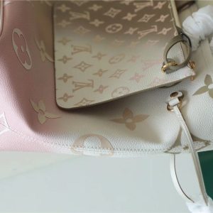 LV Neverfull MM Monogram Canvas Sunset Khaki For Women, Shoulder and Crossbody Bags 12.2in/31cm LV M59859