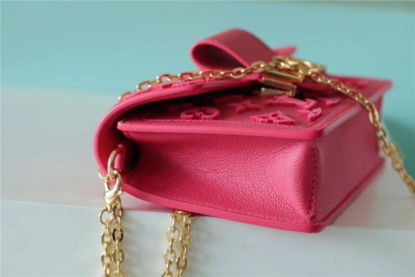 LV Mini Dauphine Monogram Fluo Pink For Women, Shoulder And Crossbody Bags 18.5cm/7.3in LV M20747