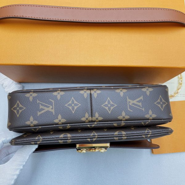 LV Marceau Monogram Canvas Caramel Brown For Women, Shoulder and Crossbody Bags 9.6in/24.5cm LV M46127