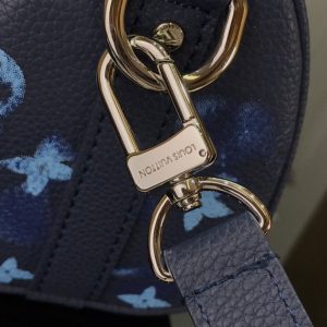 LV Keepall XS Monogram Watercolor Blue Canvas By Virgil Abloh For Men, Bags, Shoulder And Crossbody Bags 8.3in/21cm LV M57844