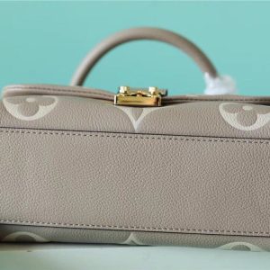 LV Madeleine BB Monogram Empreinte Dove Gray/ Creme Beige For Women, Shoulder and Crossbody Bags 9.4in/24cm LV