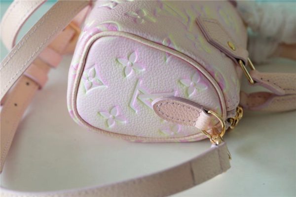 LV Nano Speedy Monogram Empreinte Pink For Women, Shoulder And Crossbody Bags 16cm/6.3in LV M81508