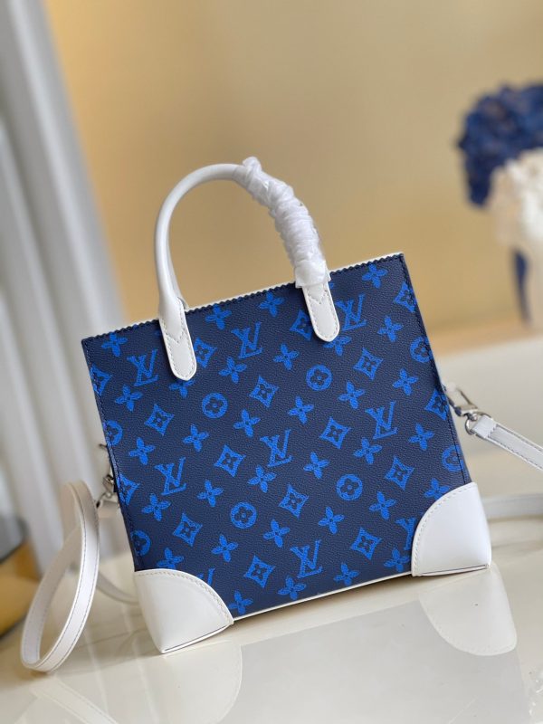 LV Litter Bag Vintage Monogram Canvas Blue By Virgil Abloh For Men, Men’s Bags, Shoulder And Crossbody Bags 9.4in/24cm LV