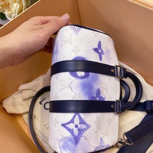 LV Keepall Xs Nano 21cm White-Blue