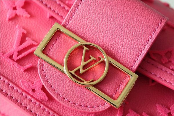 LV Mini Dauphine Monogram Fluo Pink For Women, Shoulder And Crossbody Bags 18.5cm/7.3in LV M20747