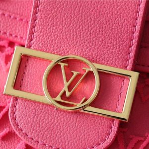 LV Mini Dauphine Monogram Fluo Pink For Women, Shoulder And Crossbody Bags 18.5cm/7.3in LV M20747