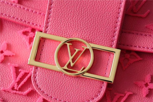 LV Mini Dauphine Monogram Fluo Pink For Women, Shoulder And Crossbody Bags 18.5cm/7.3in LV M20747