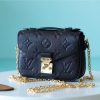 LV Micro Metis Monogram Empreinte Black For Women, Women’s Handbags, Shoulder And Crossbody Bags 5.5in/14cm LV