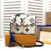 LV LV Crafty Pochette Metis Monogram Empreinte Creme For Women, Women’s Handbags, Shoulder And Crossbody Bags 9.8in/25cm LV M45384