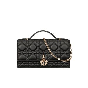 DIOR POCHETTE LADY CON ASA SUPERIOR BLACK 24CM