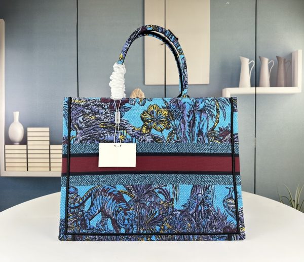 DIOR LARGE DIOR BOOK TOTE CELESTIAL BLUE MULTICOLOR 41CM M1286ZEUPM259