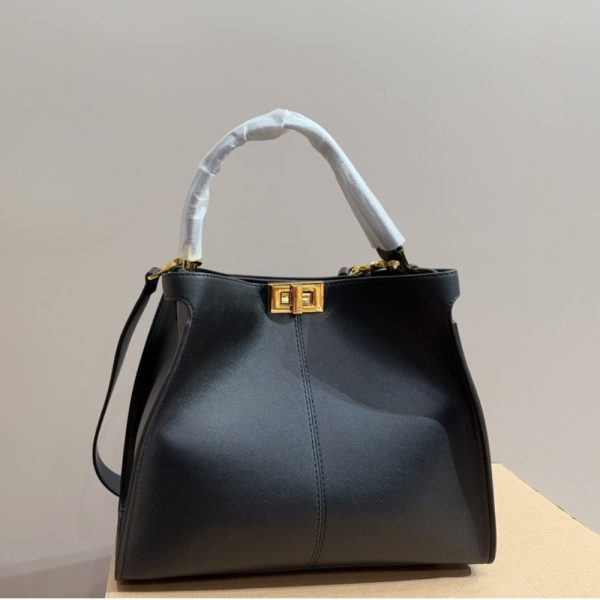 FENDI PEEKABOO X LITE MEDIUM BLACK 29CM 8BN310A5E9F19PH