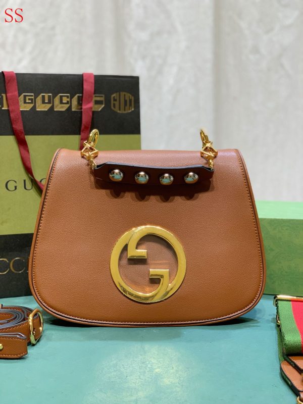 GUCCI BLONDIE MEDIUM BAG BROWN 29CM ‎