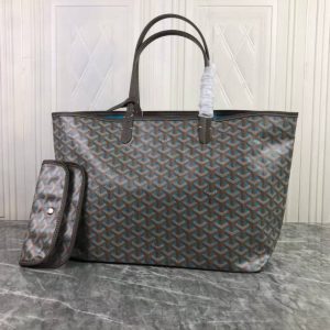 GOYARD SAINT LOUIS CLAIRE VOIE PM BAG BLUE KHAKI 34CM