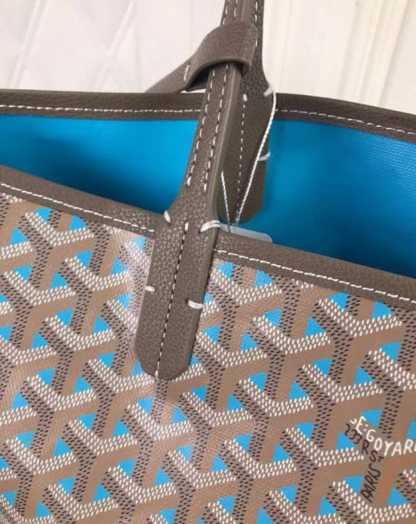 GOYARD SAINT LOUIS CLAIRE VOIE PM BAG BLUE KHAKI 34CM