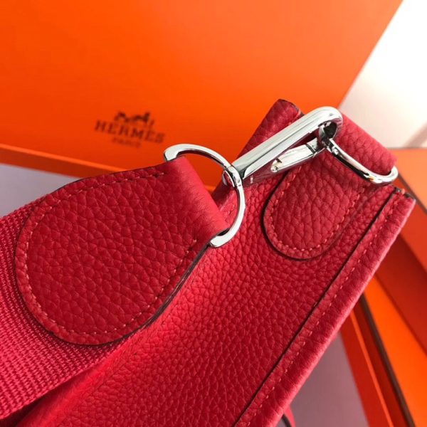 HERMES CLEMENCE EVELYNE PM 30CM RED