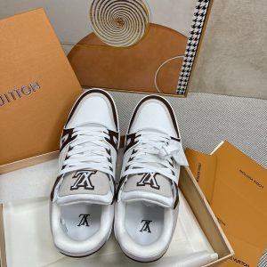 LOUIS VUITTON LV TRAINER SNEAKER BROWN