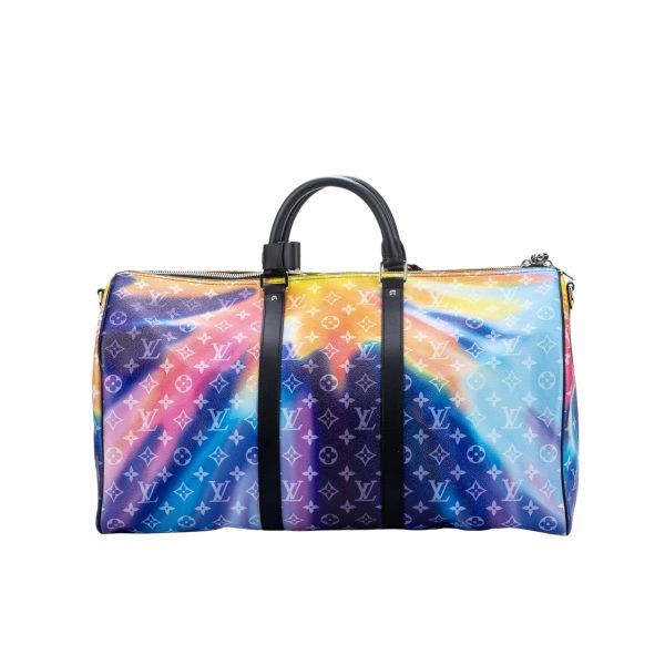 LOUIS VUITTON KEEPALL BANDOULIÈRE 50 SUNSET CANVAS MUTICOLOR 50CM