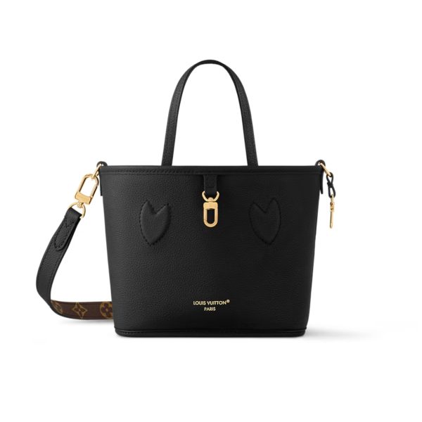 LOUIS VUITTON NEVERFULL BANDOULIÈRE INSIDE OUT BB MONOGRAM BLACK 19CM