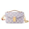 LOUIS VUITTON POCHETTE MÉTIS EAST WEST COATED CANVAS TRIANON PURPLE GRAY 21CM M12429