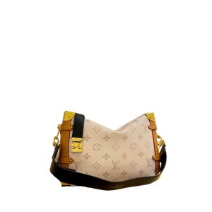 LOUIS VUITTON SIDE TRUNK BAG MONOGRAM BEIGE 24CM