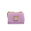 LOUIS VUITTON TWIST MM BAGS EPI LEATHER PURPLE 23CM