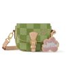 LOUIS VUITTON MONTSOURIS MESSENGER BAG GREEN 20CM N40665