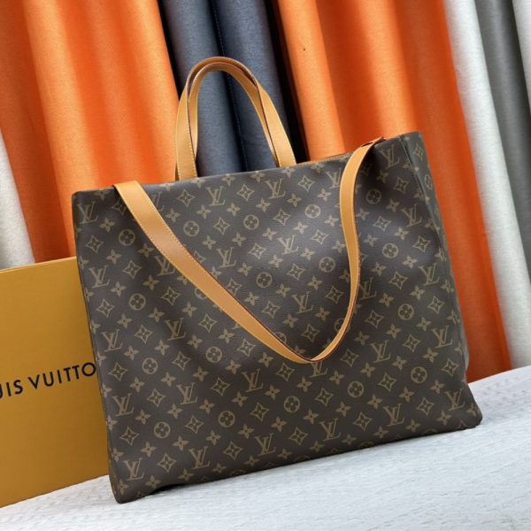 LOUIS VUITTON SHOPPER TOTE MM MONOGRAM BROWN 40CM