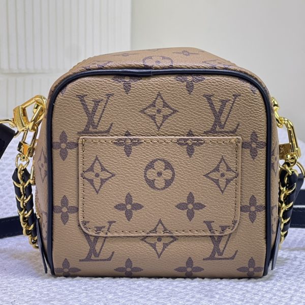 LOUIS VUITTON JUST IN CASE MONOGRAM REVERSE CANVAS LEATHER BROWN 13CM M47162