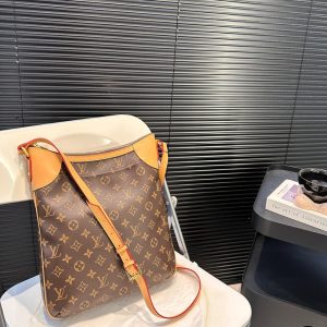 LOUIS VUITTON  MONOGRAM CANVAS ODEON PM BAG BROWN 29CM