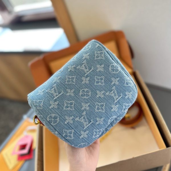 LOUIS VUITTON MINI BUMBAG MONOGRAM DENIM SKY BLUE 18CM M83353